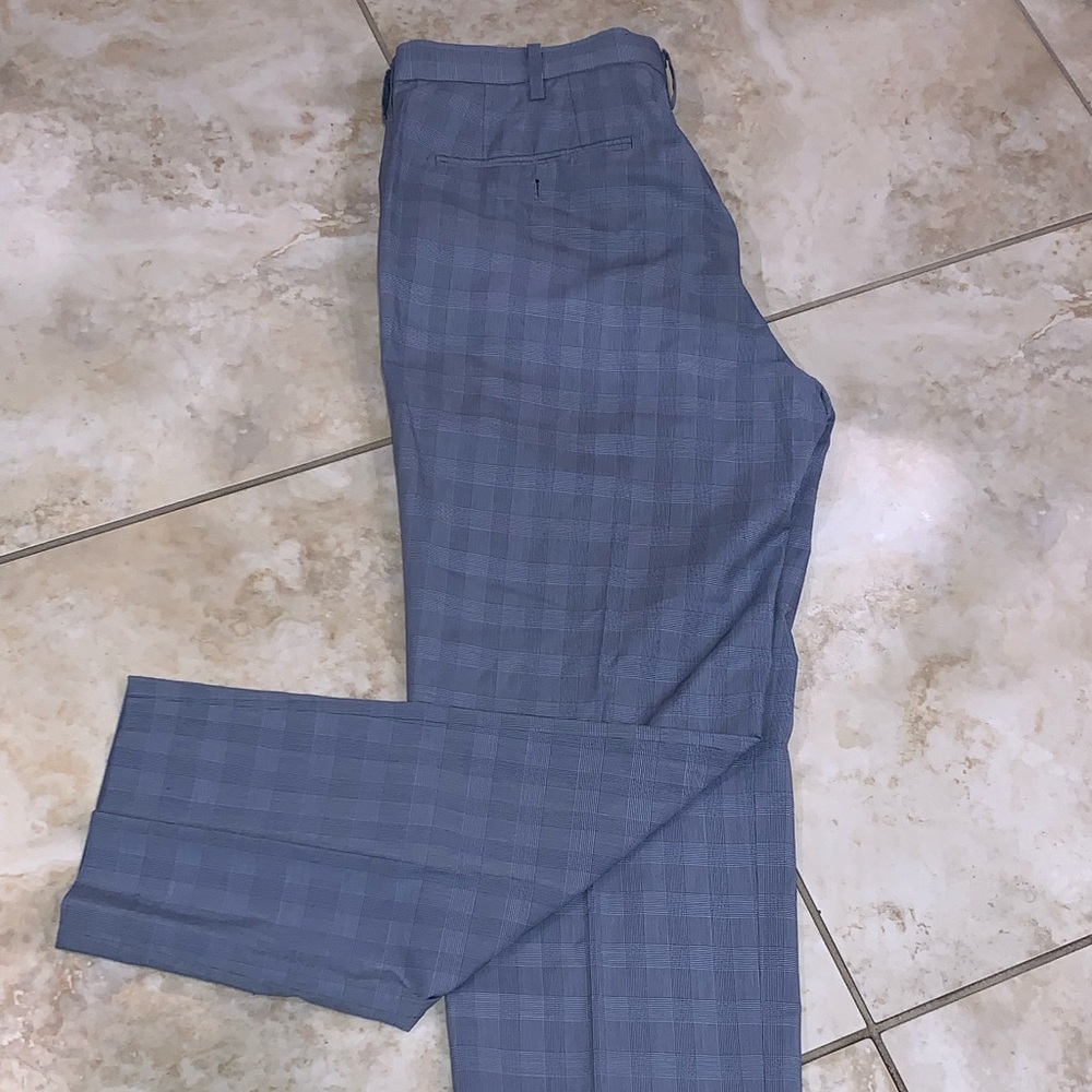 Blue Checked Uniqlo Adam Scott Golf Pant